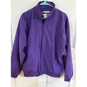 Boast Purple Windbreaker Jacket Large Poly Nylon Shell